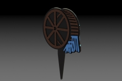 Green Brook CC Waterwheel Tee Marker