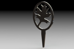 Leaf Tee Marker -Oakwood