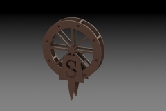 3D Waterwheel Tee Marker