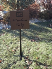 Custom Golf Course Directional Sign -Gallery