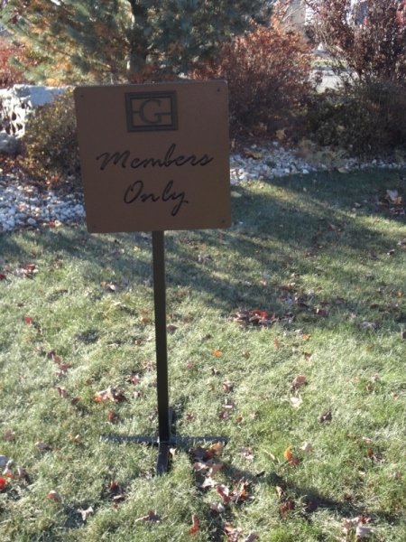Custom Golf Course Directional Sign -Gallery