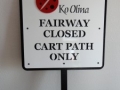 Golf Course Sign