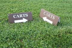 Lakewood cart sign