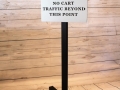 No Cart Directional Sign -PGA West