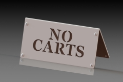 No carts a-frame