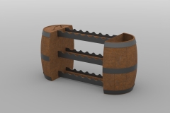 Barrel Sand & Seed Rack