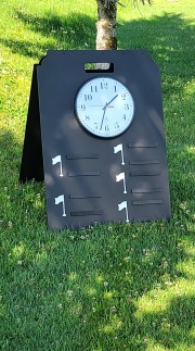 A-frame-Range-Clock-Sign-Tributary