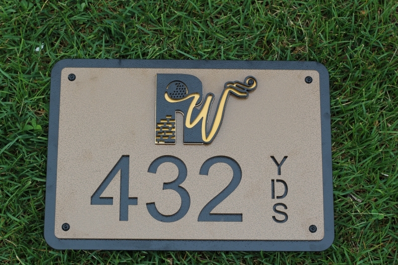 Custom In-Ground Yardage Plates -Rockwind