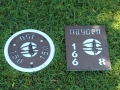 In-ground Yardage Plates (brown) Hayden CC