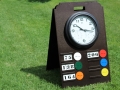 A-Frame Range Sign with Clock -Copper Canyon