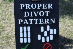 Proper Divot Pattern Sign -CC of Sioux Falls