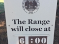Range Sign Wykagel