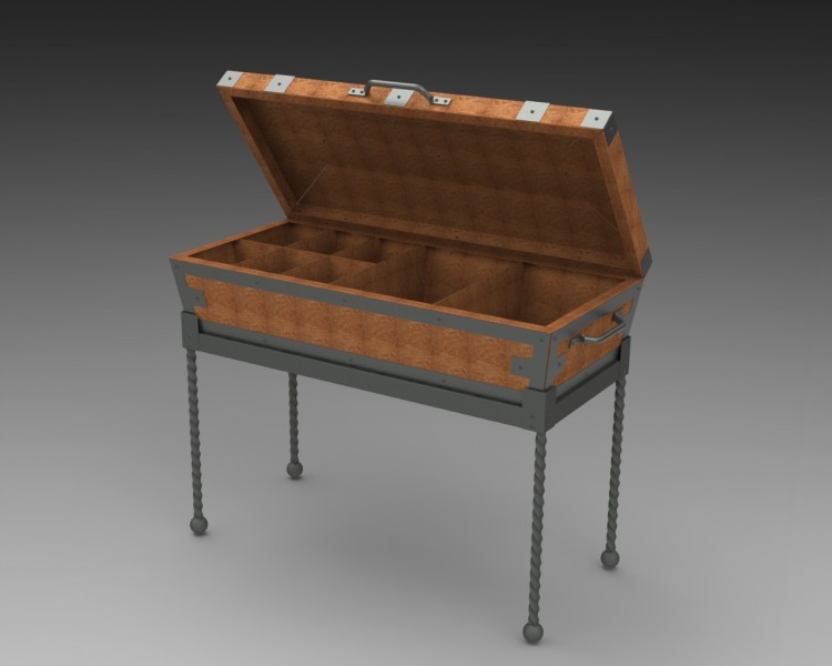 Treasure Chest - Open on Stand