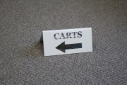 Cart directional signs