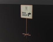 Custom Bag Drop Sign