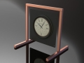 Custom Hanging Clock Sign Back
