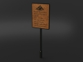 Reminder Sign -Spanish Peaks