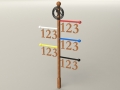 Golf Course Yardage Sign -Chicago Highlands