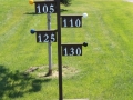 Yardage Signs for Golf Courses -Par 3 Tree