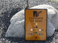 Yardage to the Pins Sign -Rockwind