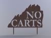 No Carts Signs