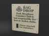 Bag Drop Sign