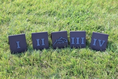 Roman Numeral Tee Markers -Twin Dolphins