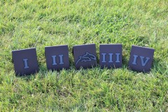 Roman Numeral Tee Markers -Twin Dolphins