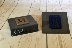 Tee Markers GOLD BLUE --TPC COLORADO