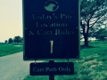 Bear Trap Dunes Pin Location Sign with removable rules