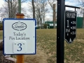 Pin Location Sign for Seaview Golf Course