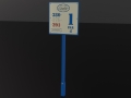 Tee Sign on Post